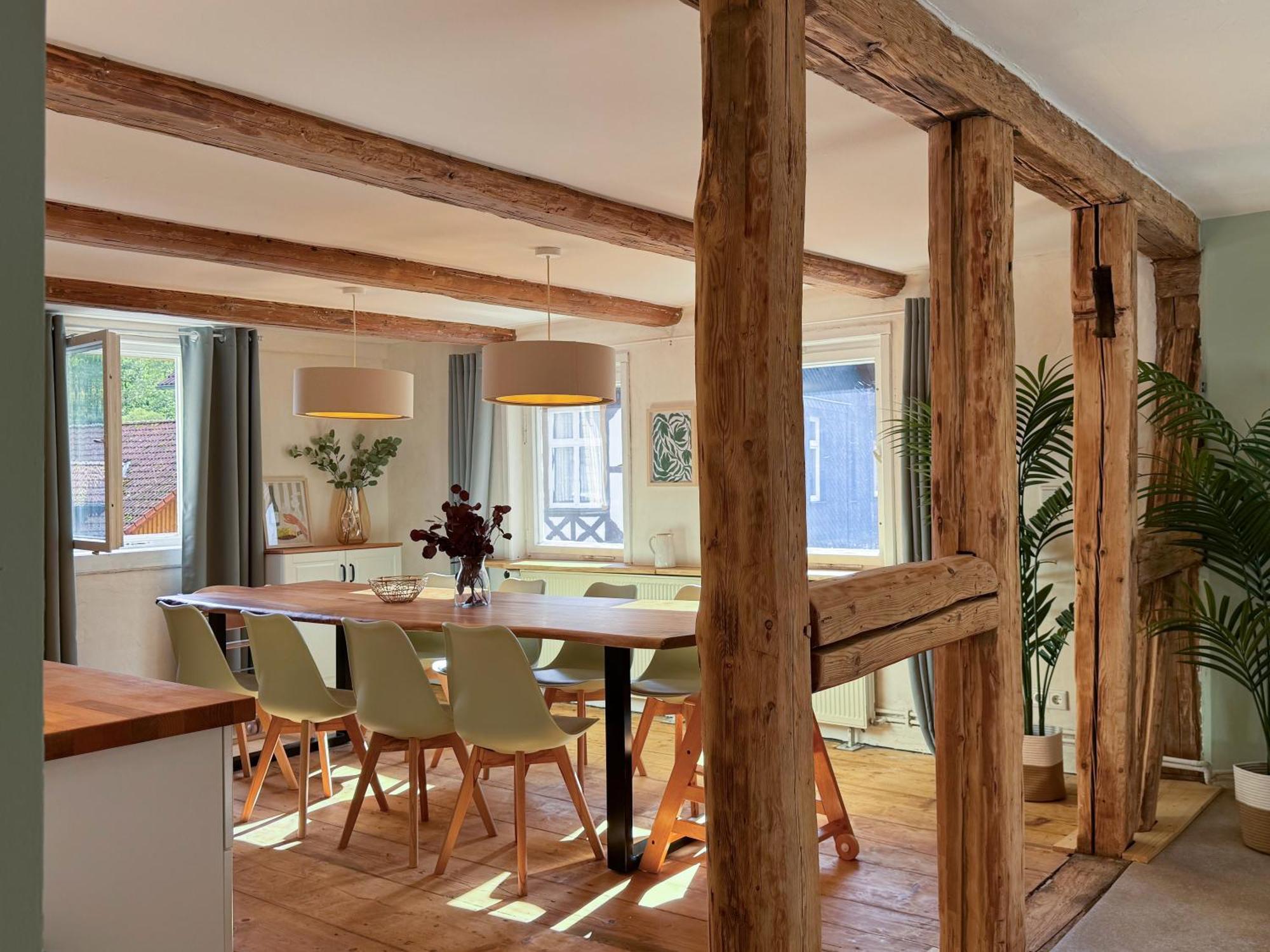 Haus Ludwig - Saniertes Fachwerkhaus Im Harz - 12 Personen Villa Тале Екстериор снимка